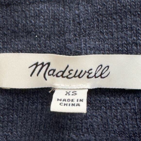 MADEWELL PULL ON TROPICAL VACATION SWEATER SHORTS IN DEEP NAVY NWOT SIZE XS - Picture 10 of 16